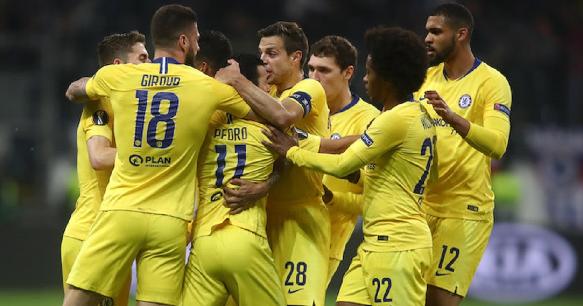 Chelsea forces a 1-1 draw with Germans Eintracht Frankfurt  in UEFA Europa League