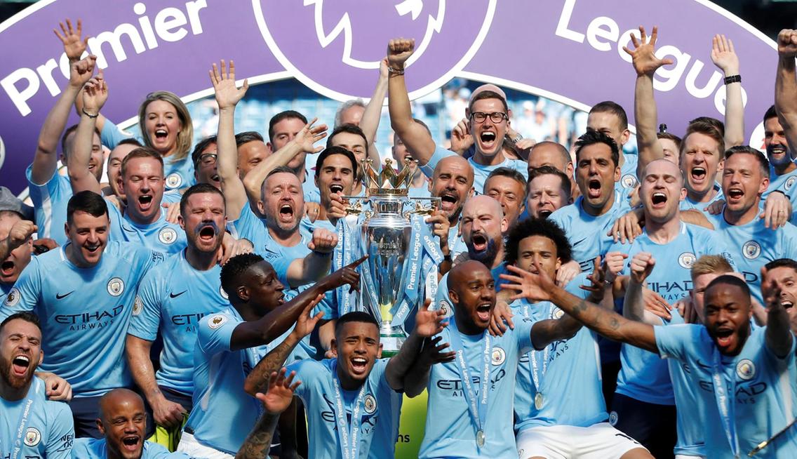 Manchester City retain Premier League as they won yesterday against Brighton