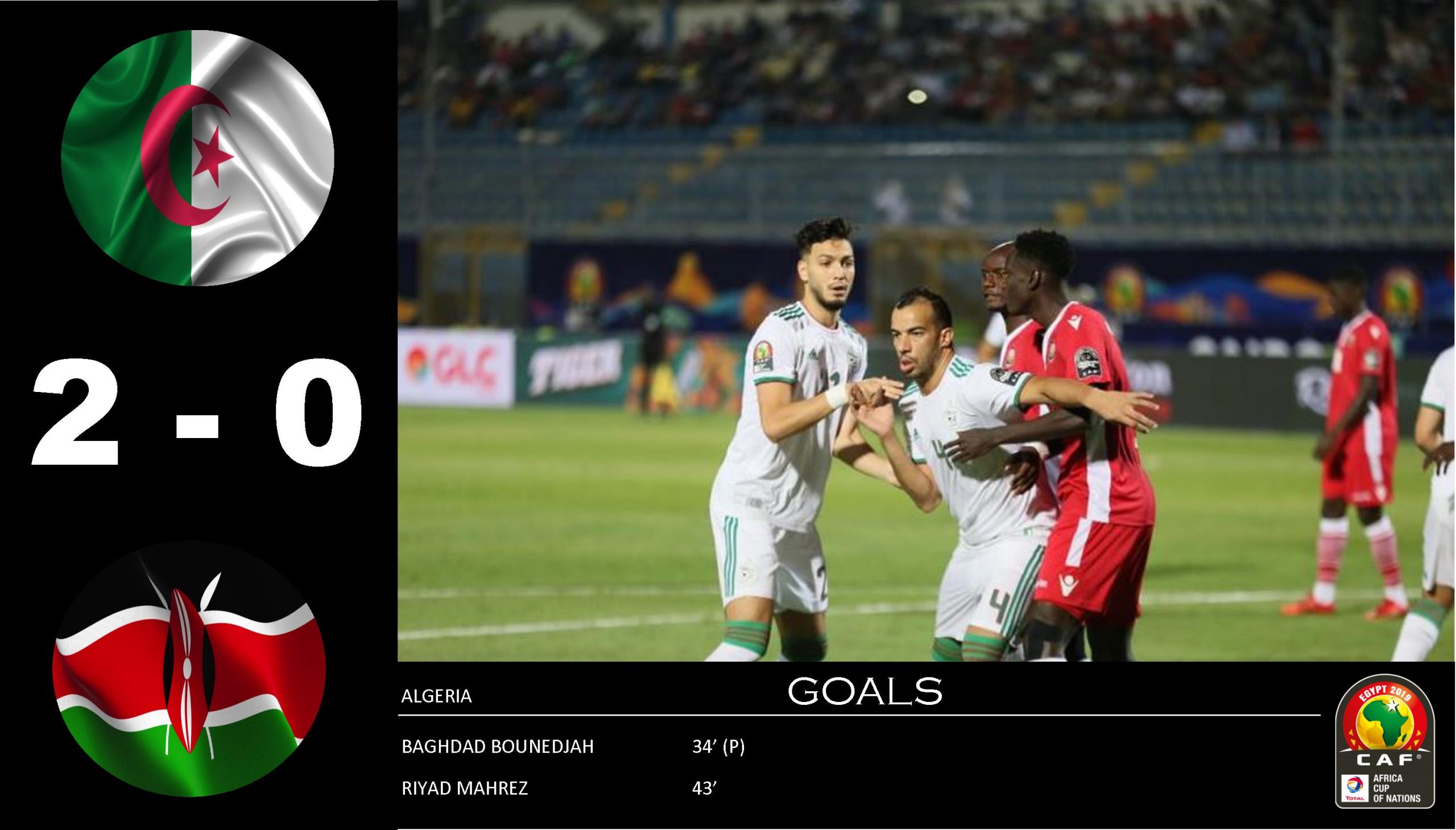 Algeria Earn 2-0 Victory Against Kenya