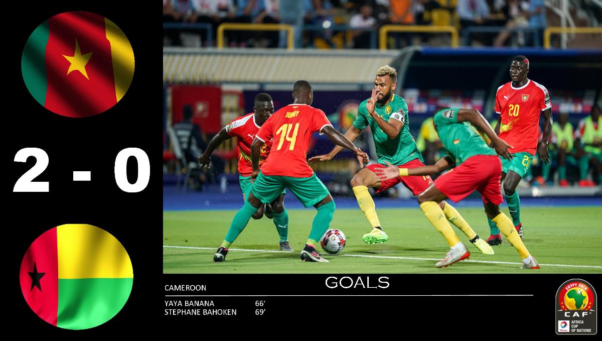 Banana and Stephane Earn AFCON Holders Cameroon A 2-0 Win Over Guinea-Bissau
