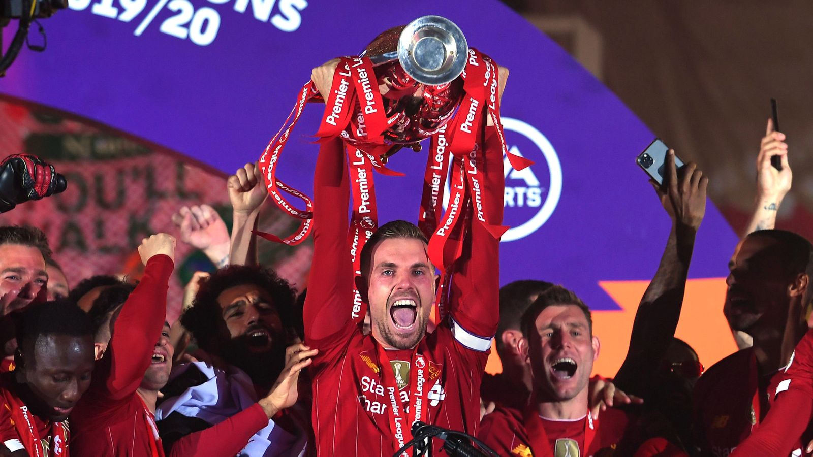 The incredible party at Anfield as Liverpool are crowned Premier League champions for 2019/20 season