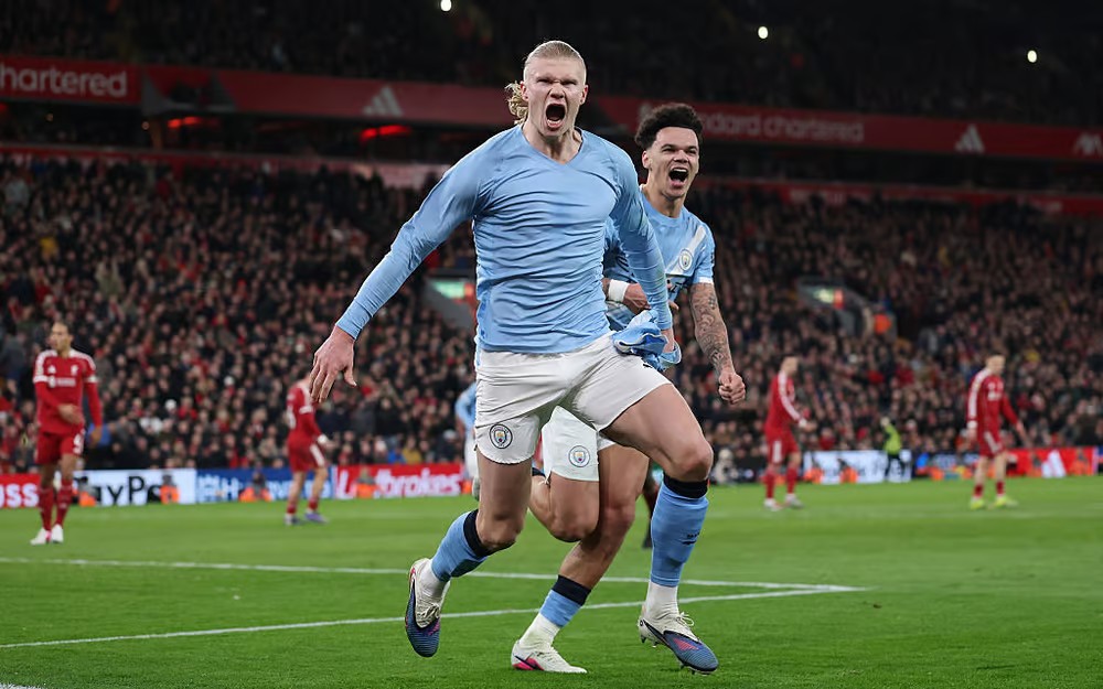 Haaland Penalty Breaks Anfield Hearts as City Stun Liverpool Late